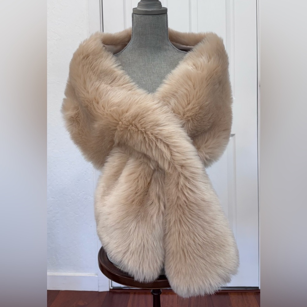 Faux Fur Shawl Wrap Scarf Stole